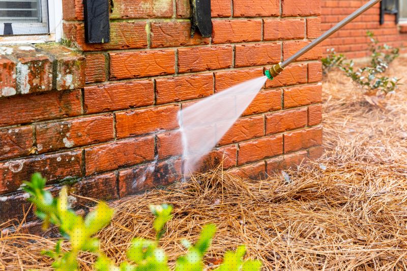 Brick Siding Cleaning