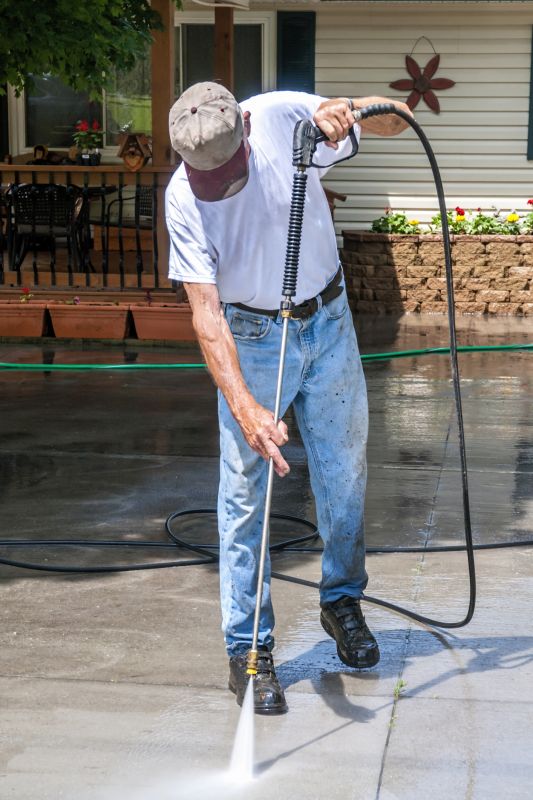 Concrete Slab Powerwashing